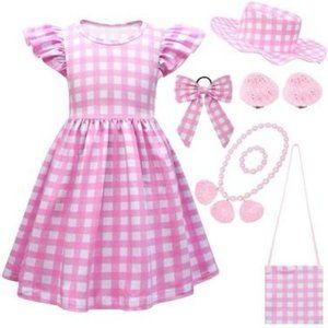 Barbie Dolls Pink Princess Dress for Girls - Adorable Barbie Party Outfit